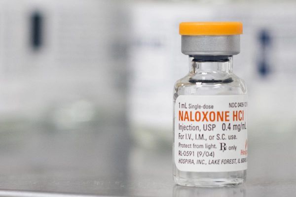 a bottle of naloxone