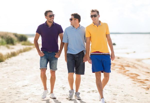 photo of three male friends having a good time